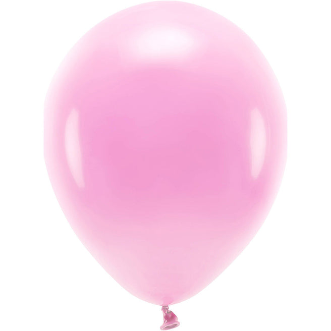 partydeco ballonnen pastel - roze - 30 cm - 10st | ECO30P-081-10 | 1