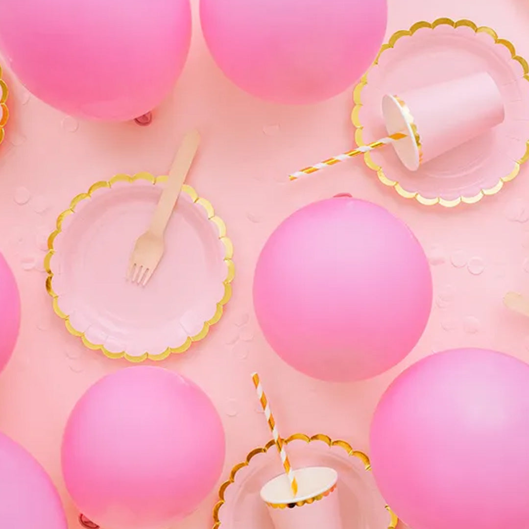 partydeco ballonnen pastel - roze - 30 cm - 10st | ECO30P-081-10 | 2