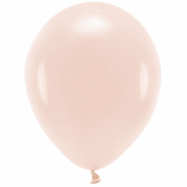 partydeco ballonnen pastel - licht roze - 30 cm - 10st | ECO30P-081J-10