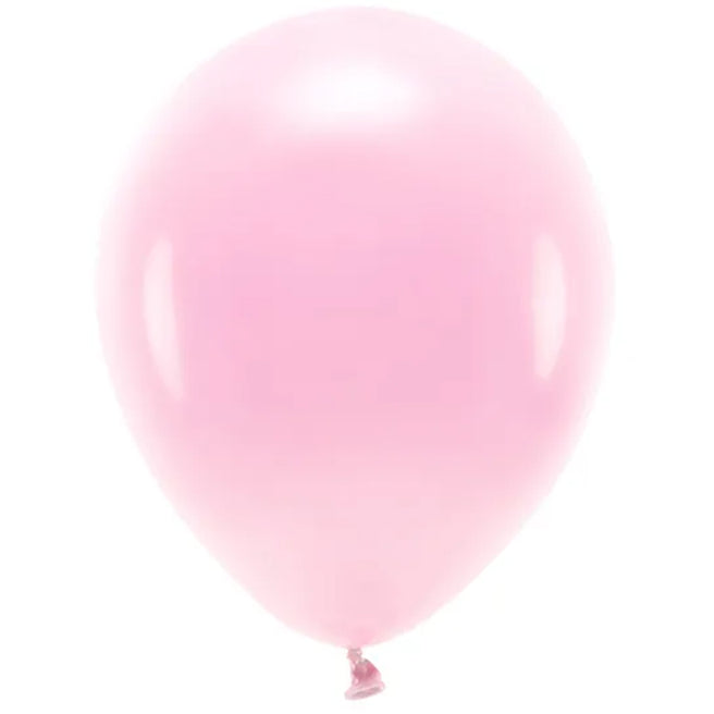 partydeco ballonnen pastel - licht roze - 30 cm - 10st | ECO30P-081J-10
