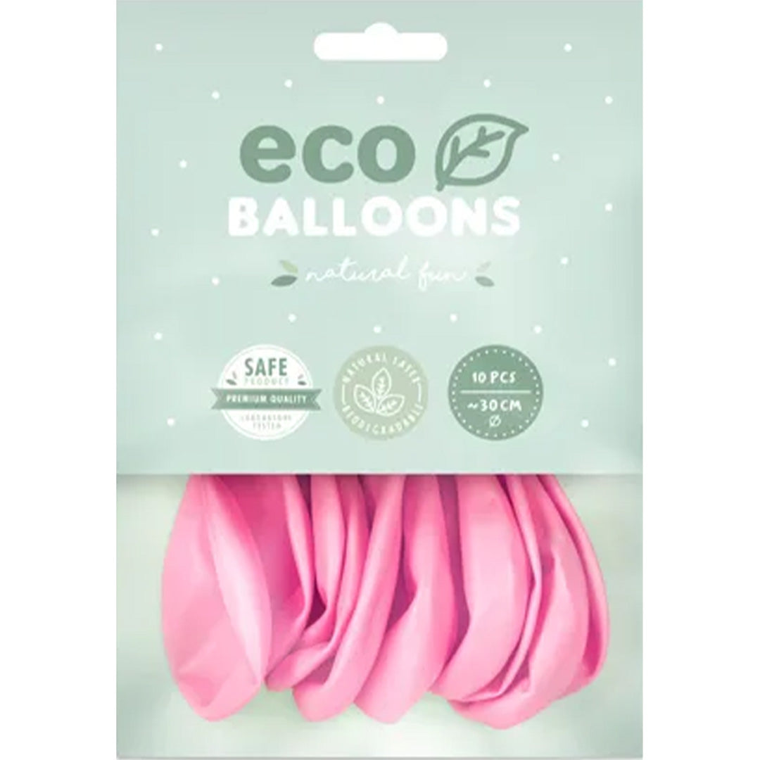 partydeco ballonnen pastel - licht roze - 30 cm - 10st | ECO30P-081J-10 | 2