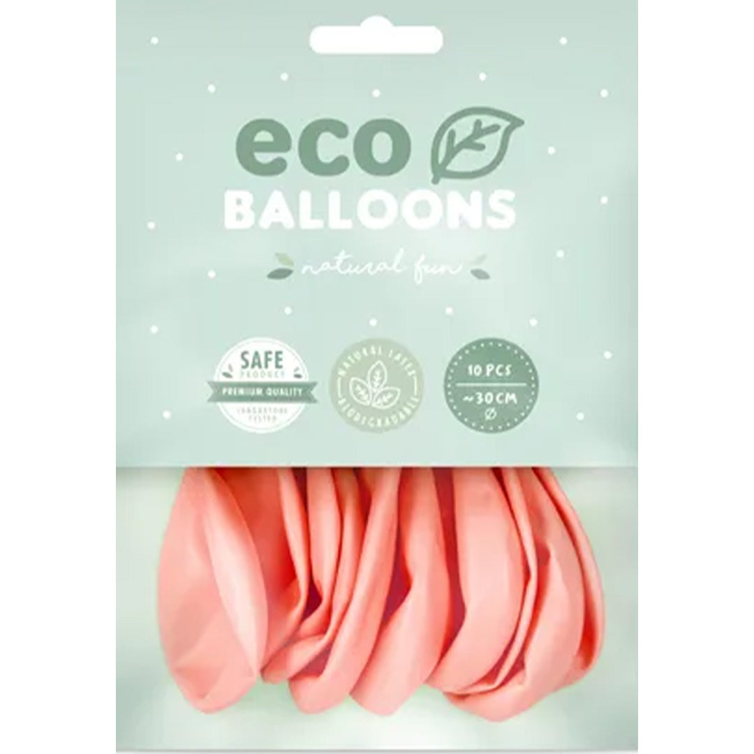 partydeco ballonnen pastel - blush roze - 30 cm - 10st | ECO30P-081RM-10 | 2