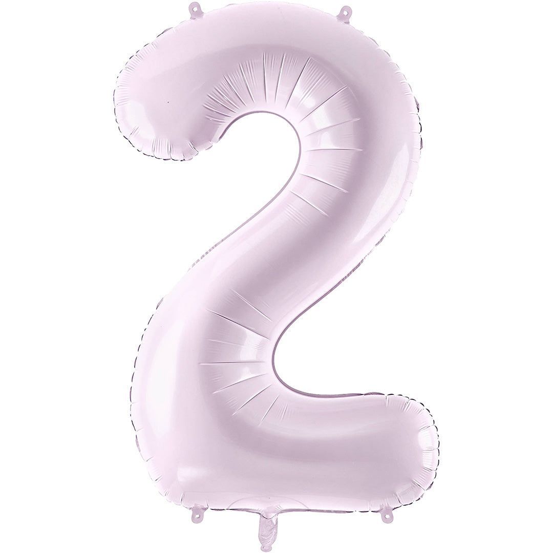 partydeco cijferballon 2 paars - 72 cm | FB230G-2-014 | 1