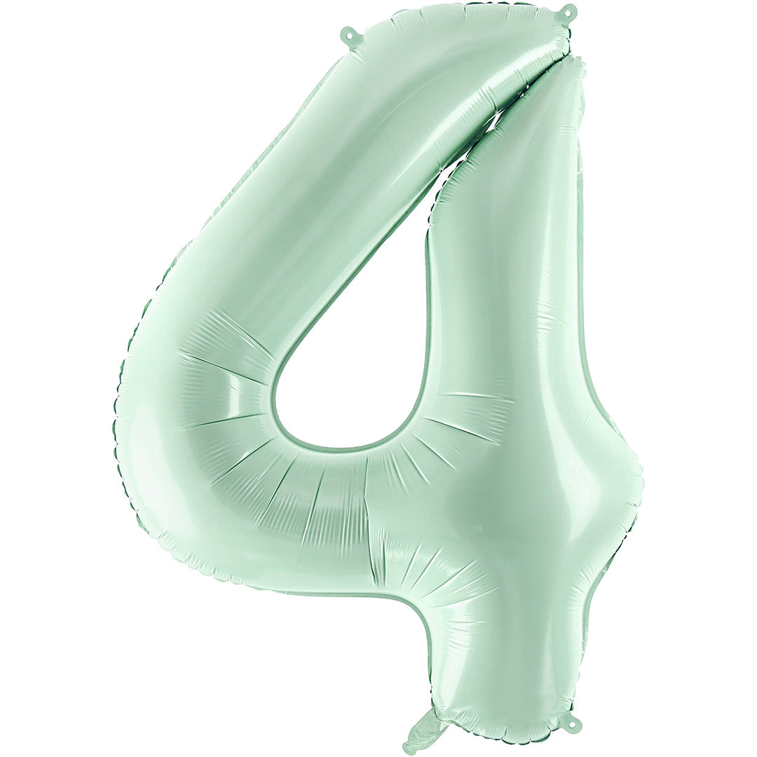 partydeco cijferballon 4 groen - 72 cm | FB230G-4-012 | 1