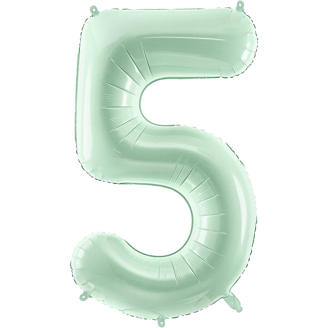 partydeco cijferballon 5 groen - 72 cm | FB230G-5-012 | 1