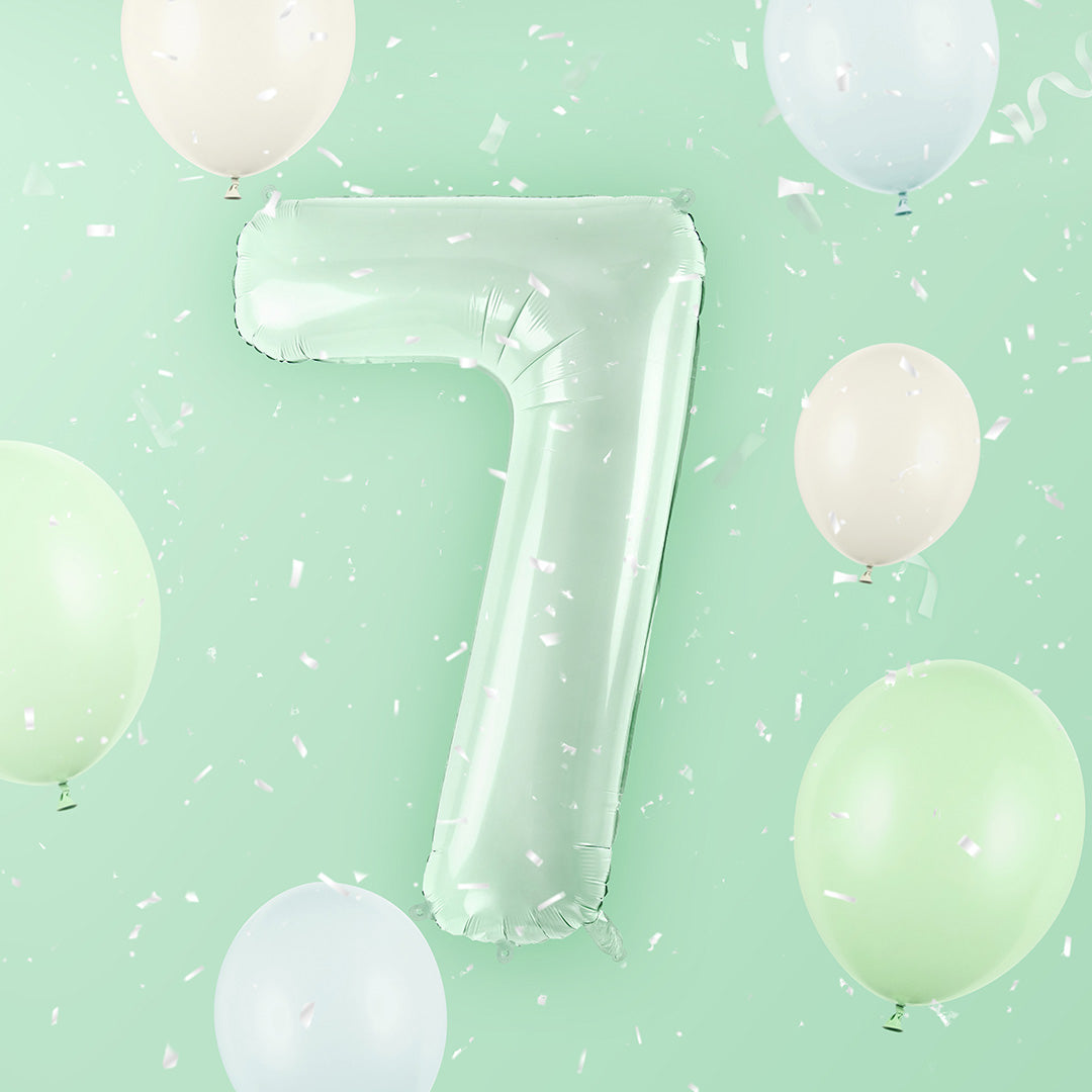 partydeco cijferballon 7 groen - 72 cm | FB230G-7-012 | 2