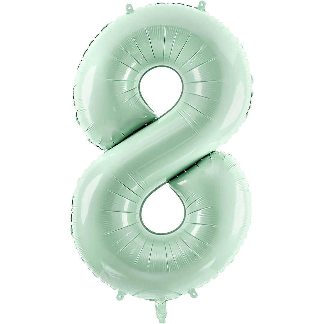 partydeco cijferballon 8 groen - 72 cm | FB230G-8-012 | 1