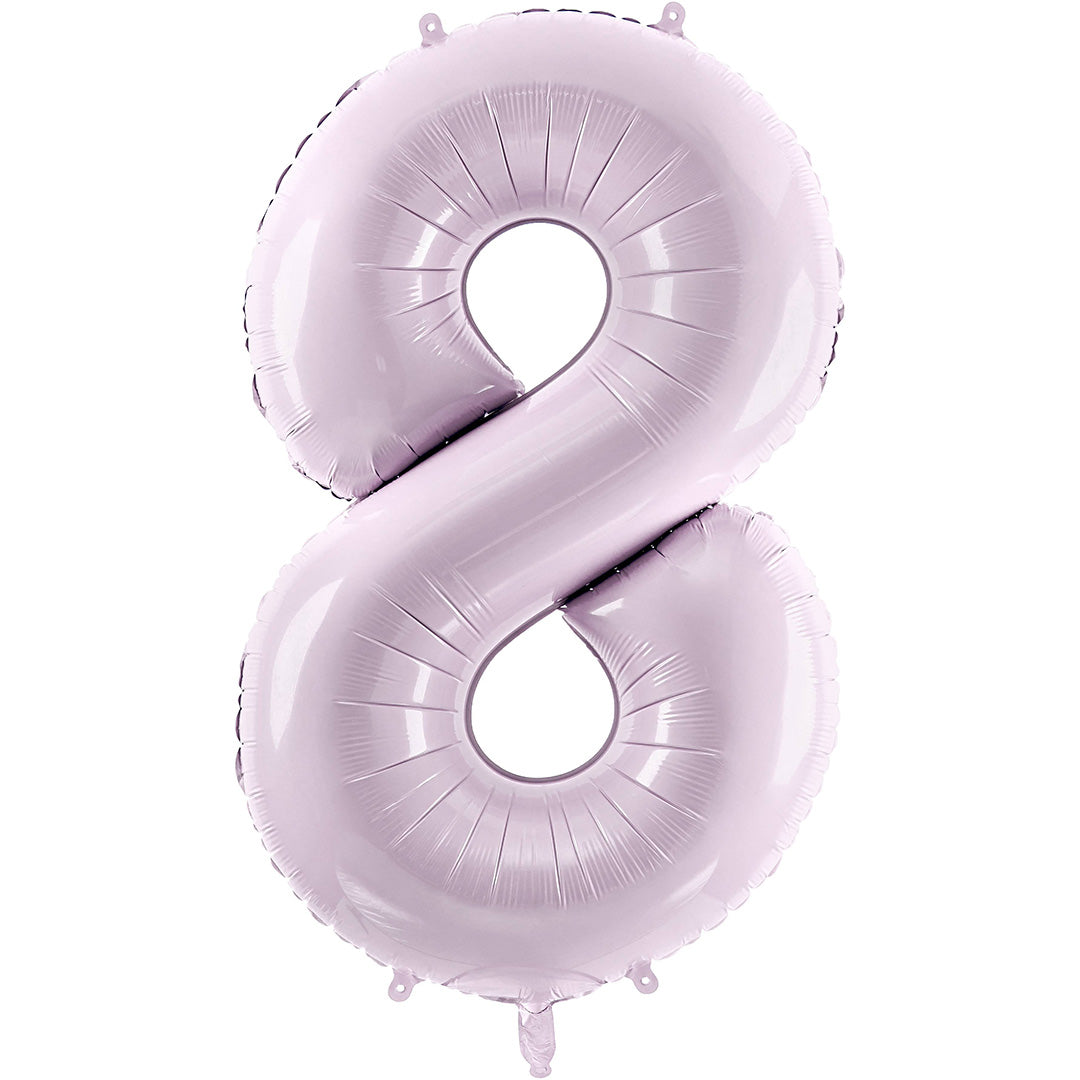 partydeco cijferballon 8 paars - 72 cm | FB230G-8-014 | 1