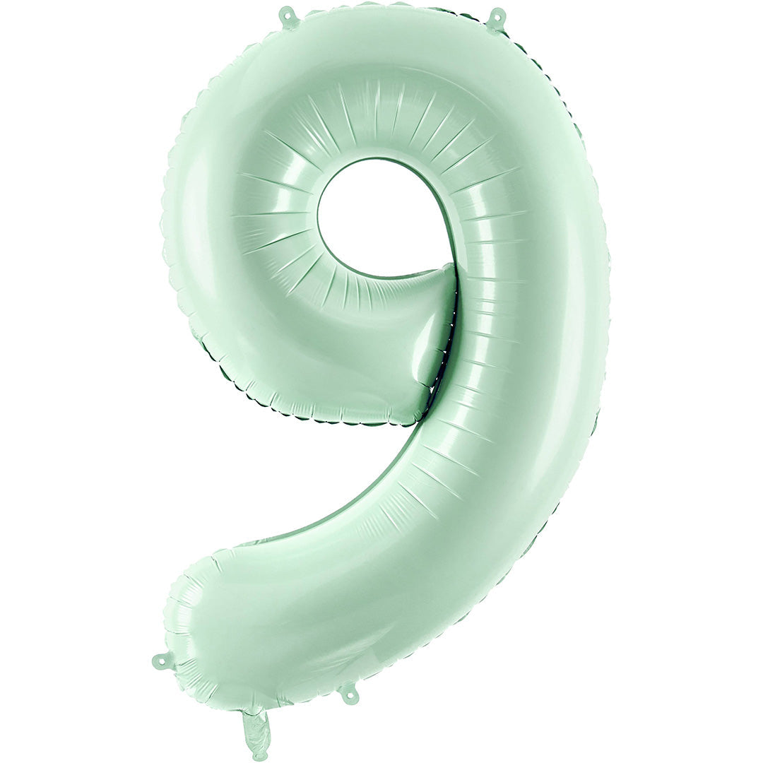 partydeco cijferballon 9 groen - 72 cm | FB230G-9-012 | 1