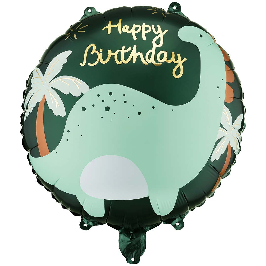 partydeco ronde folieballon brontosaurus - 35 cm | FB360 | 1