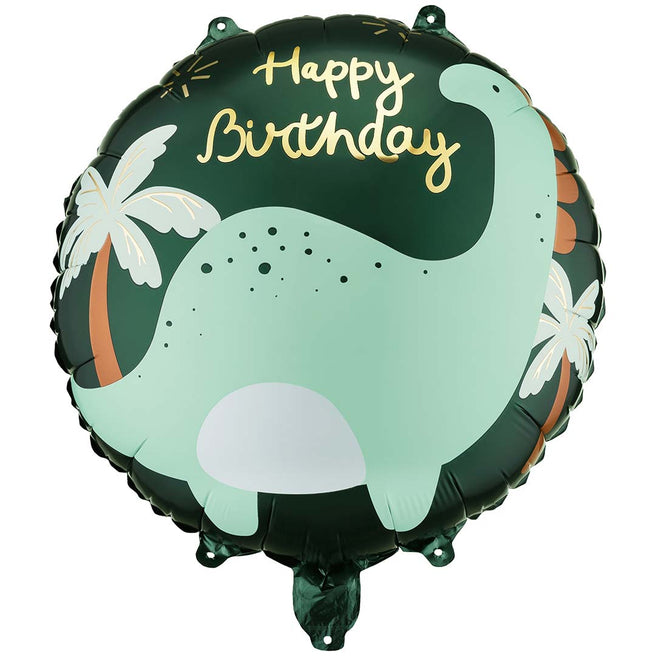 partydeco ronde folieballon brontosaurus - 35 cm | FB360 | 1