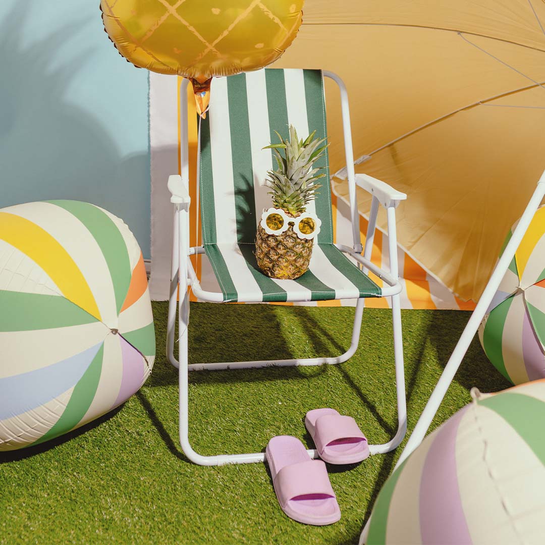 partydeco folieballon gestreept - 75 cm | FB418 | 3