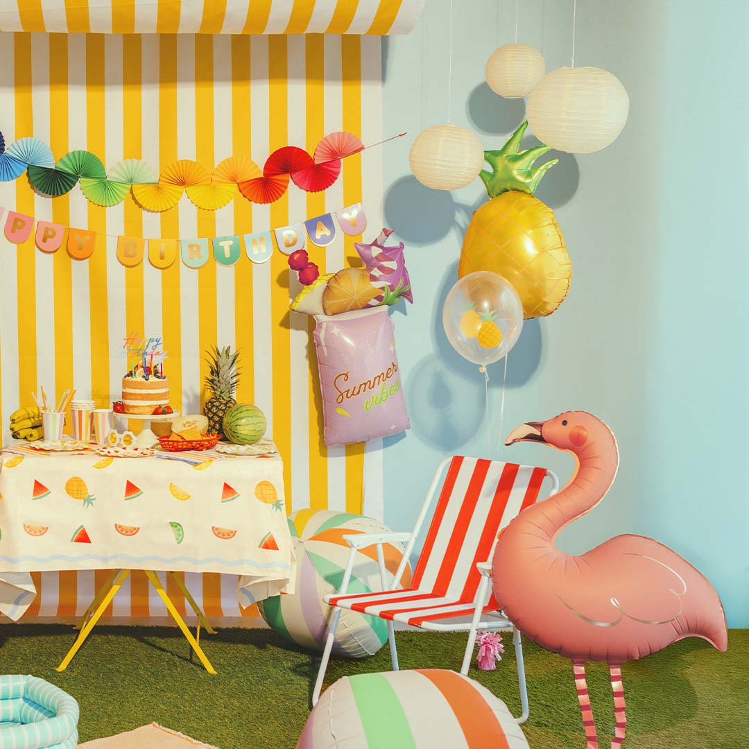 partydeco folieballon flamingo - 65x67 cm | FB421 | 2