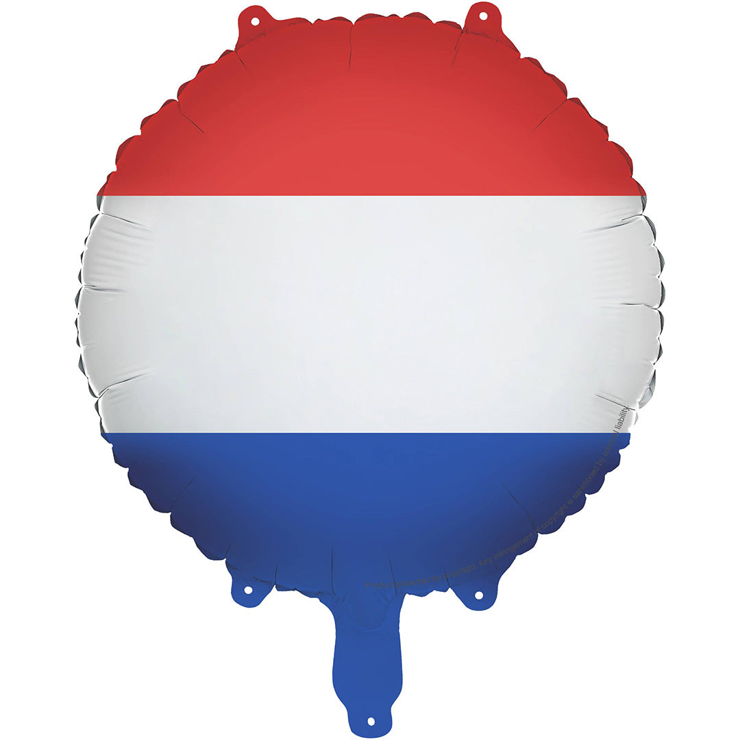 partydeco folieballon nederlandse vlag - 35 cm | FB424-NLD | 1