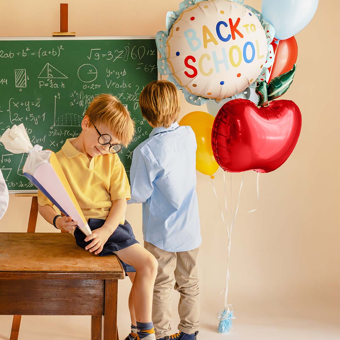 partydeco folieballon back to school - 52x52 cm