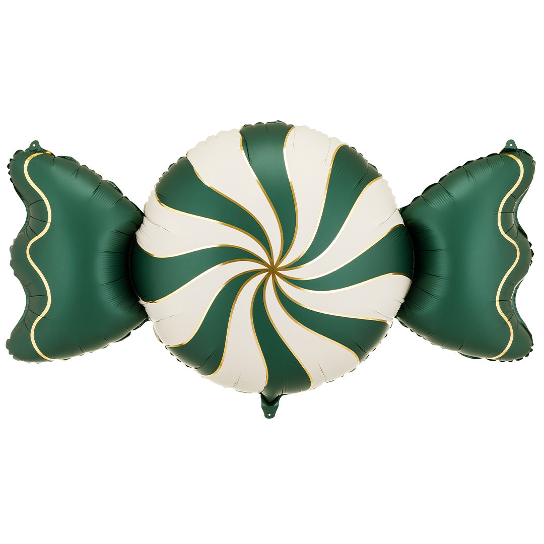 partydeco folieballon snoepje - groen beige