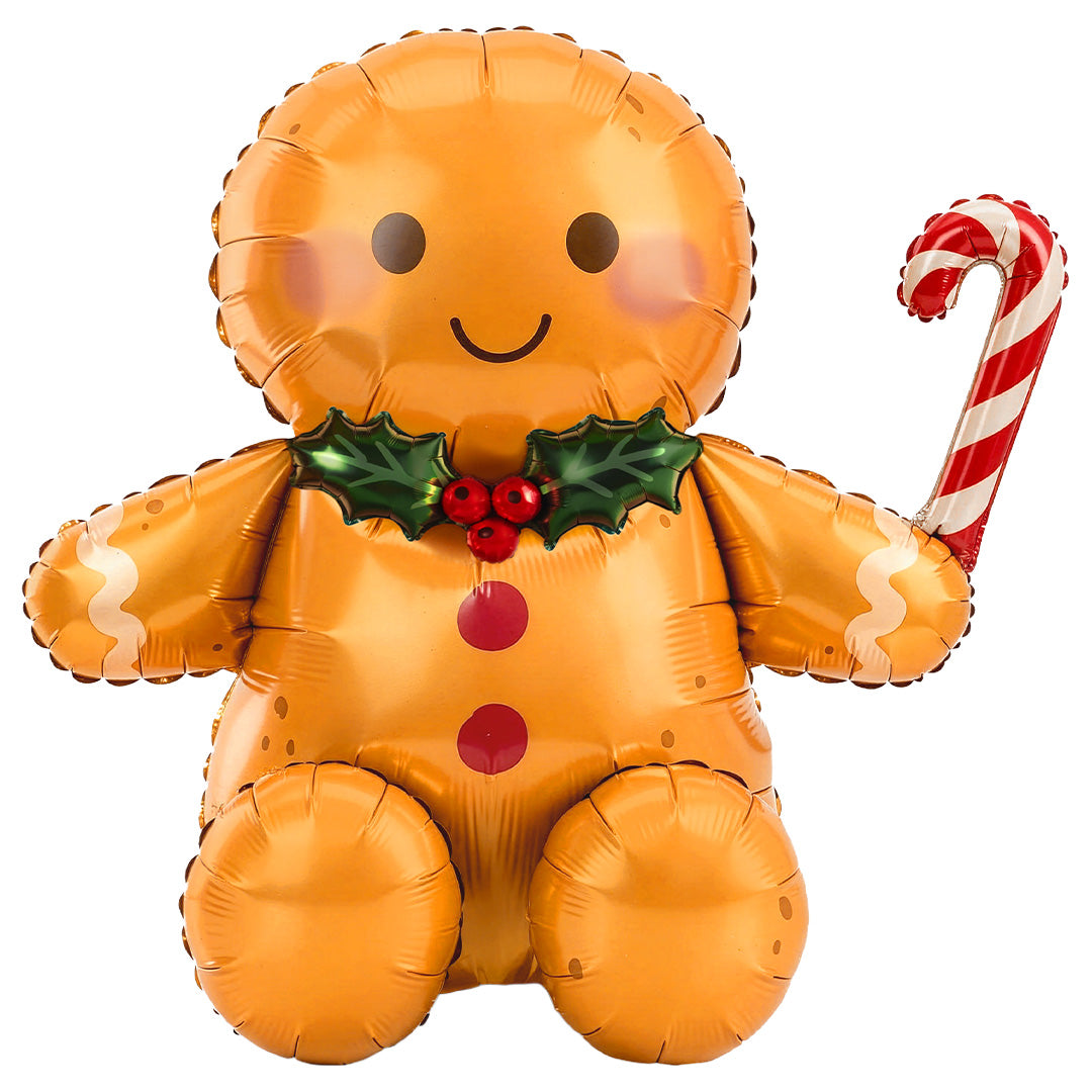 partydeco folieballon gingerbread mannetje