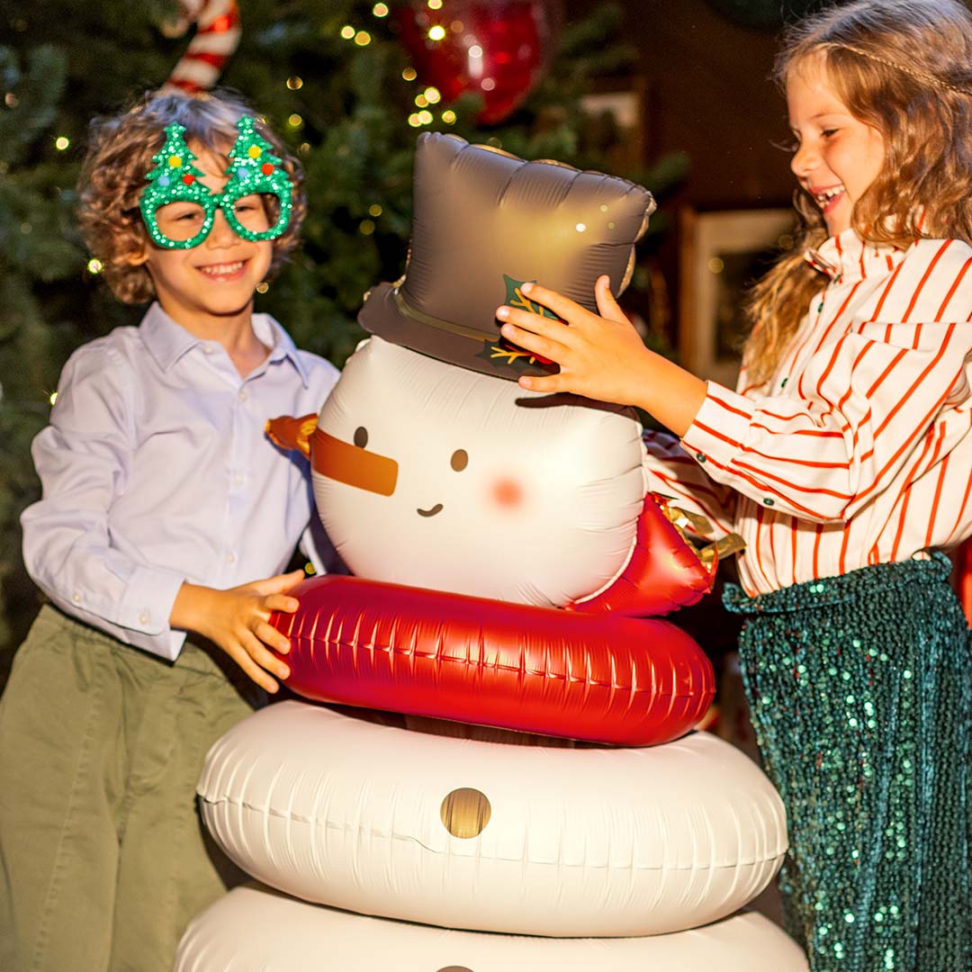 partydeco folieballon sneeuwpop