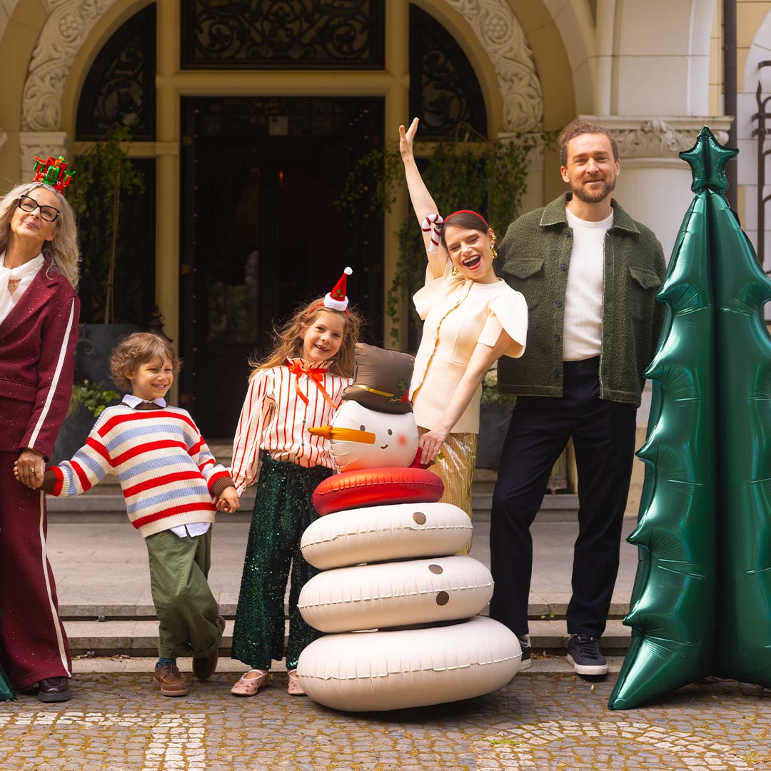 partydeco folieballon kerstboom XXL