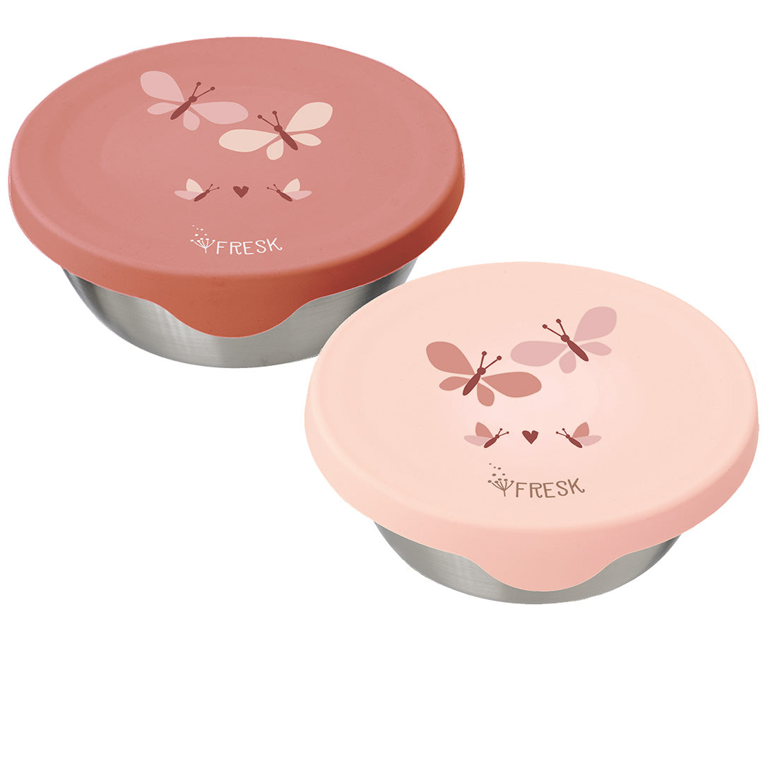 fresk rvs snackdoosje - vlinder - 2st | FD660-18