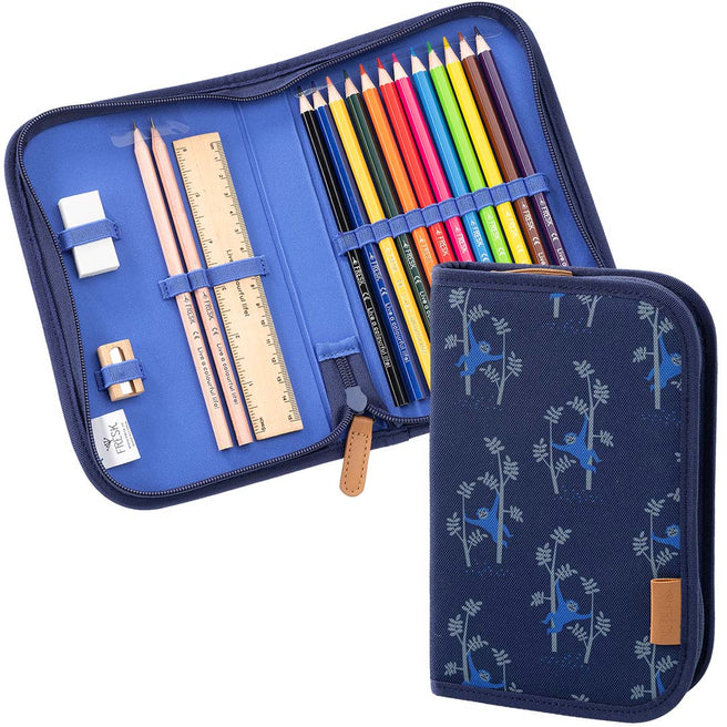 fresk etui met kleurpotloden - aap - 17-delig | FB950-27 | 