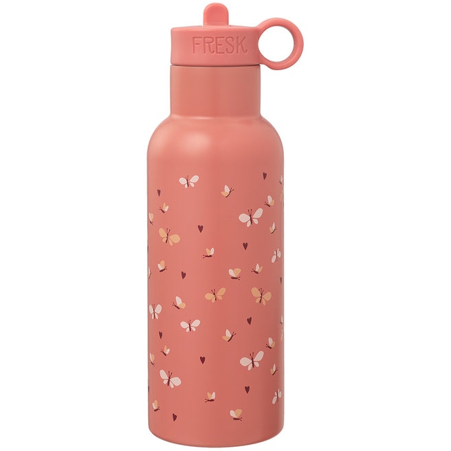 fresk rvs thermosfles met extra dop - vlinder - 500 ml | FD320-18