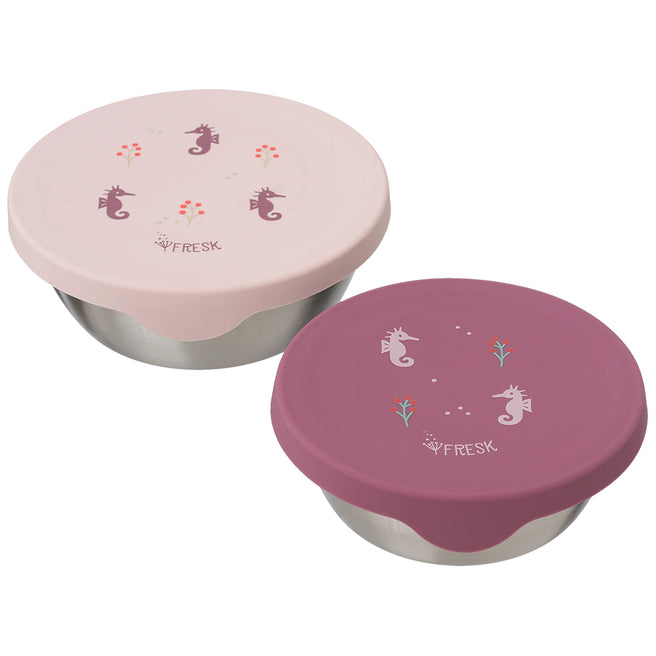 fresk rvs snackdoosje seahorse - 2st | FD660-16  