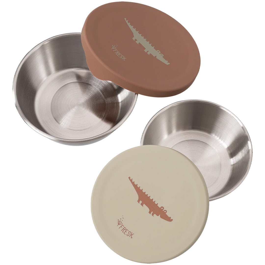 fresk rvs snackdoosje crocodile - 2st | FD660-30 | 2