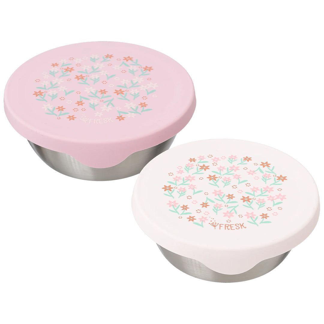 fresk rvs snackdoosje garden flowers - 2st | D660-75 | 