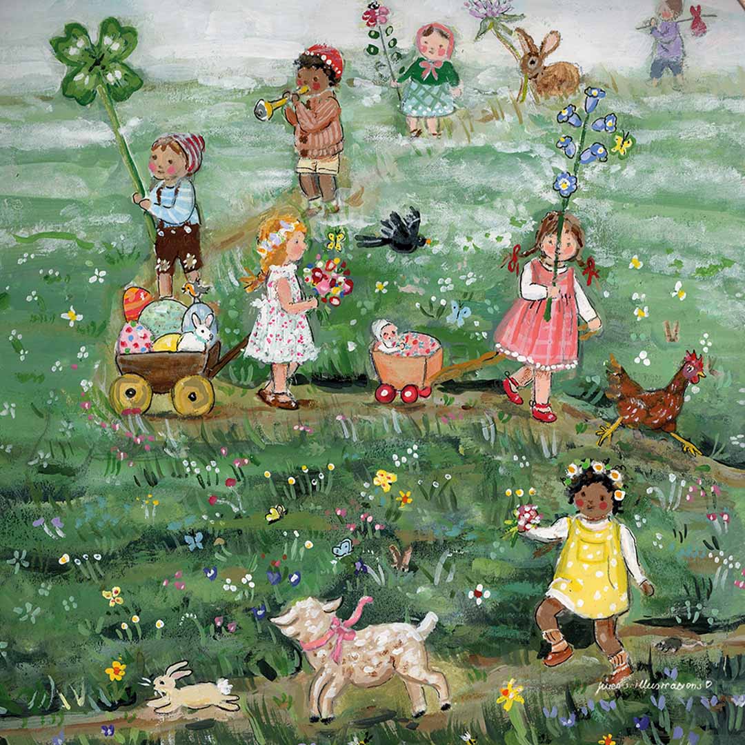 toverlux toverplaat voor toverlamp - lenteparade | GI-SIL-SP | 1