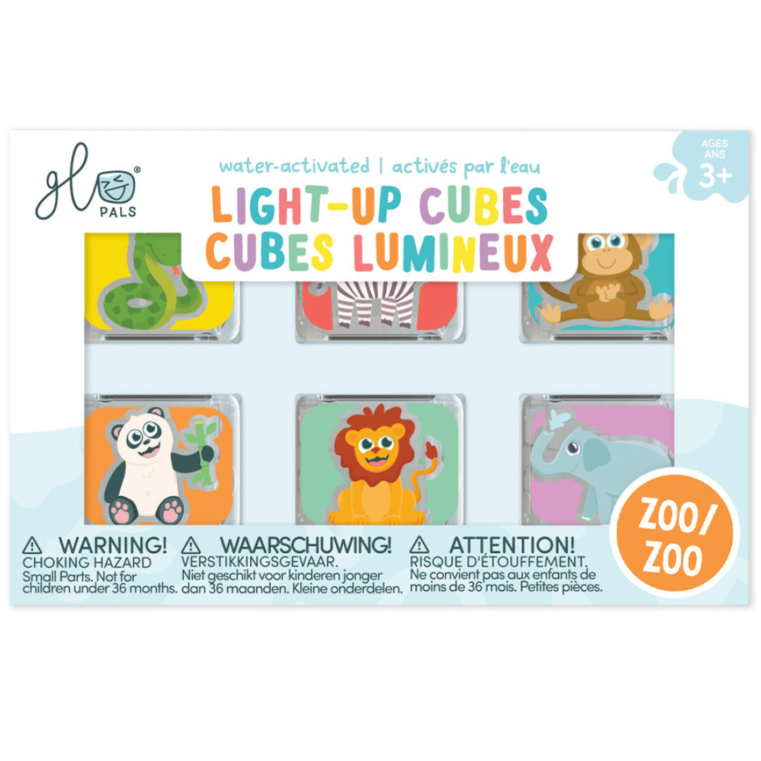 GP-6PK-ZOO | glo pals limited edition lichtblokjes - zoo - 6st | 1