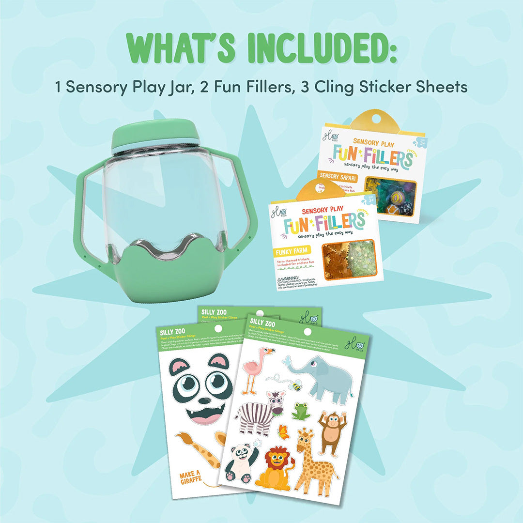 GPJARSETGREEN | glo pals diy speelbeker giftset - zoo | 5