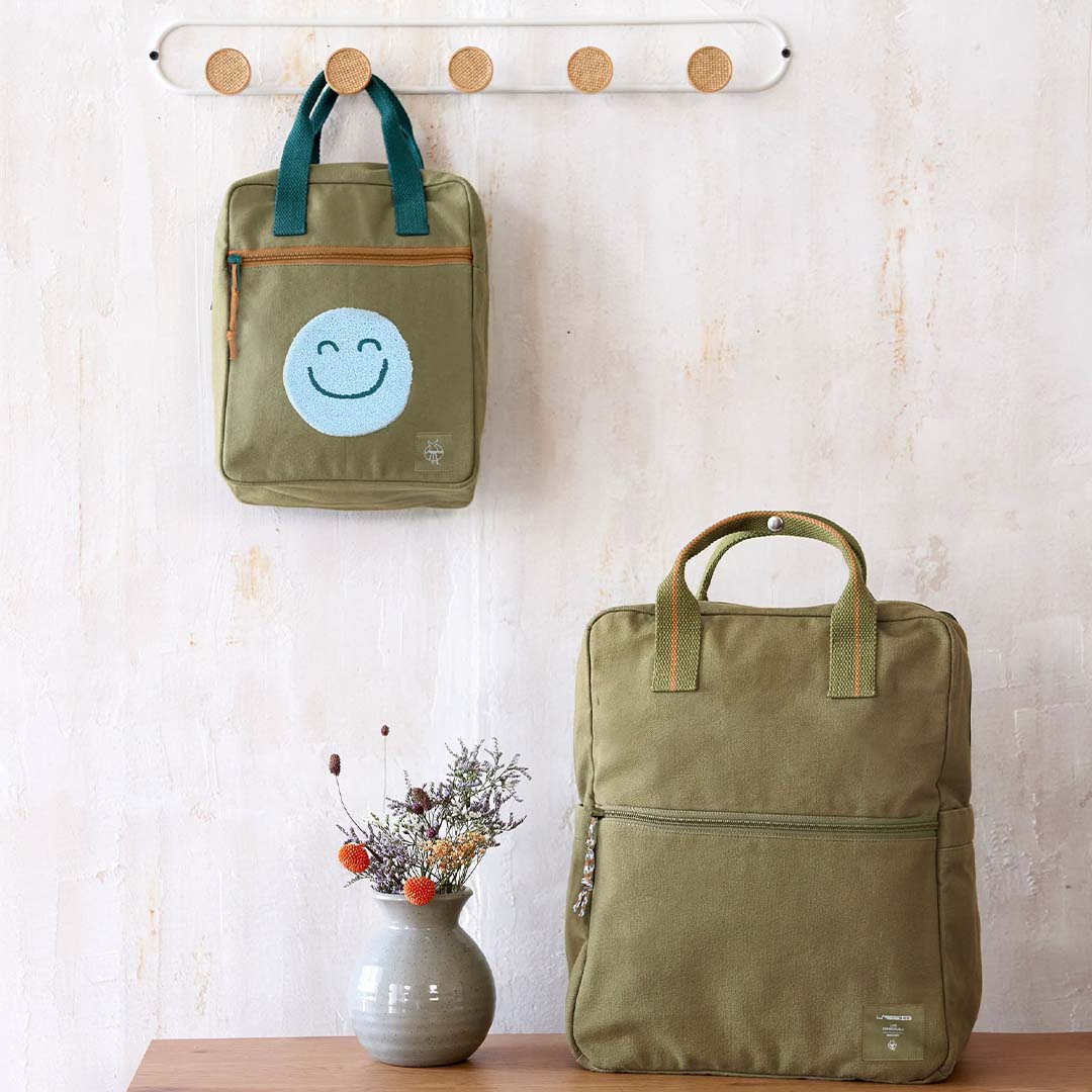 lässig kleuterrugzak small gots - olive - 26 cm