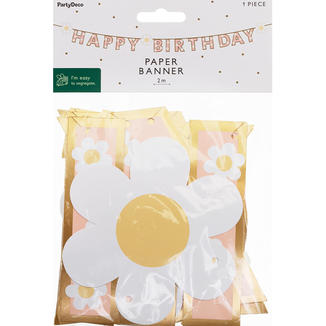 partydeco slinger happy birthday - mix - 200x14,5 cm | GRL114 | 3