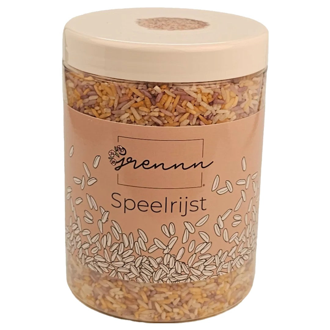 grennn speelrijst hippy summer mix - 750 gram | 4800437969576 | 2