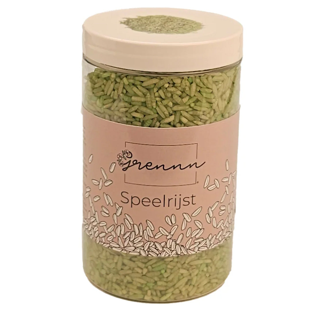 grennn speelrijst licht groen - 300 gram| 4800437969361 | 2