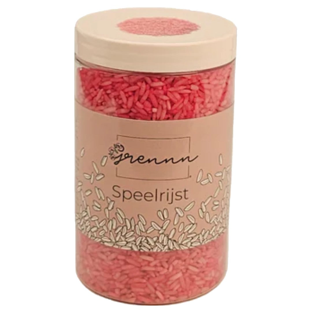 grennn speelrijst roze - 300 gram | 4800437969286 | 2