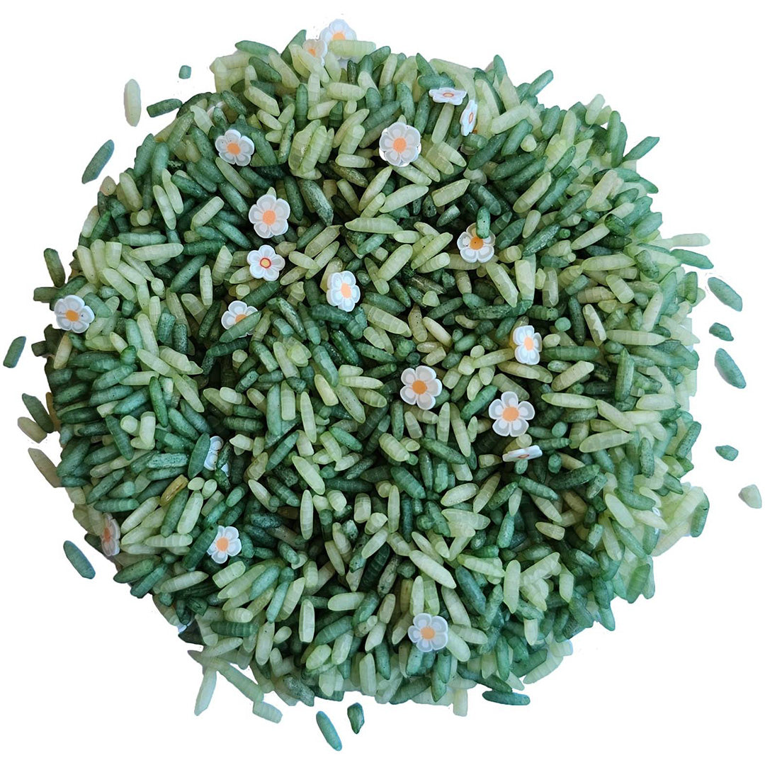 grennn speelrijst white flower mix - 300 gram | 4800437969729 | 1
