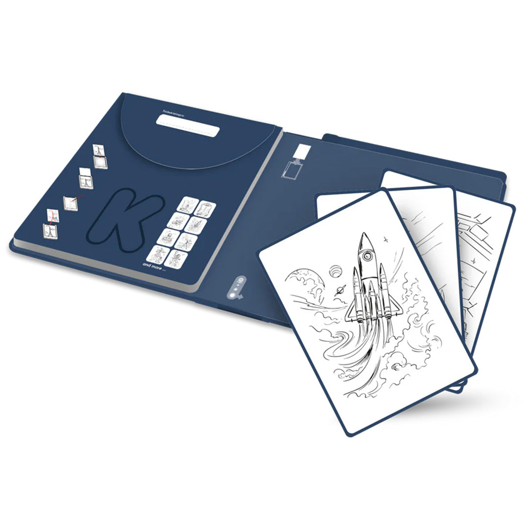 kidywolf extra tekenkaarten voor kidydraw pad - galaxy - 30st | K-DRAW-PAD-REFILL-GAL | 