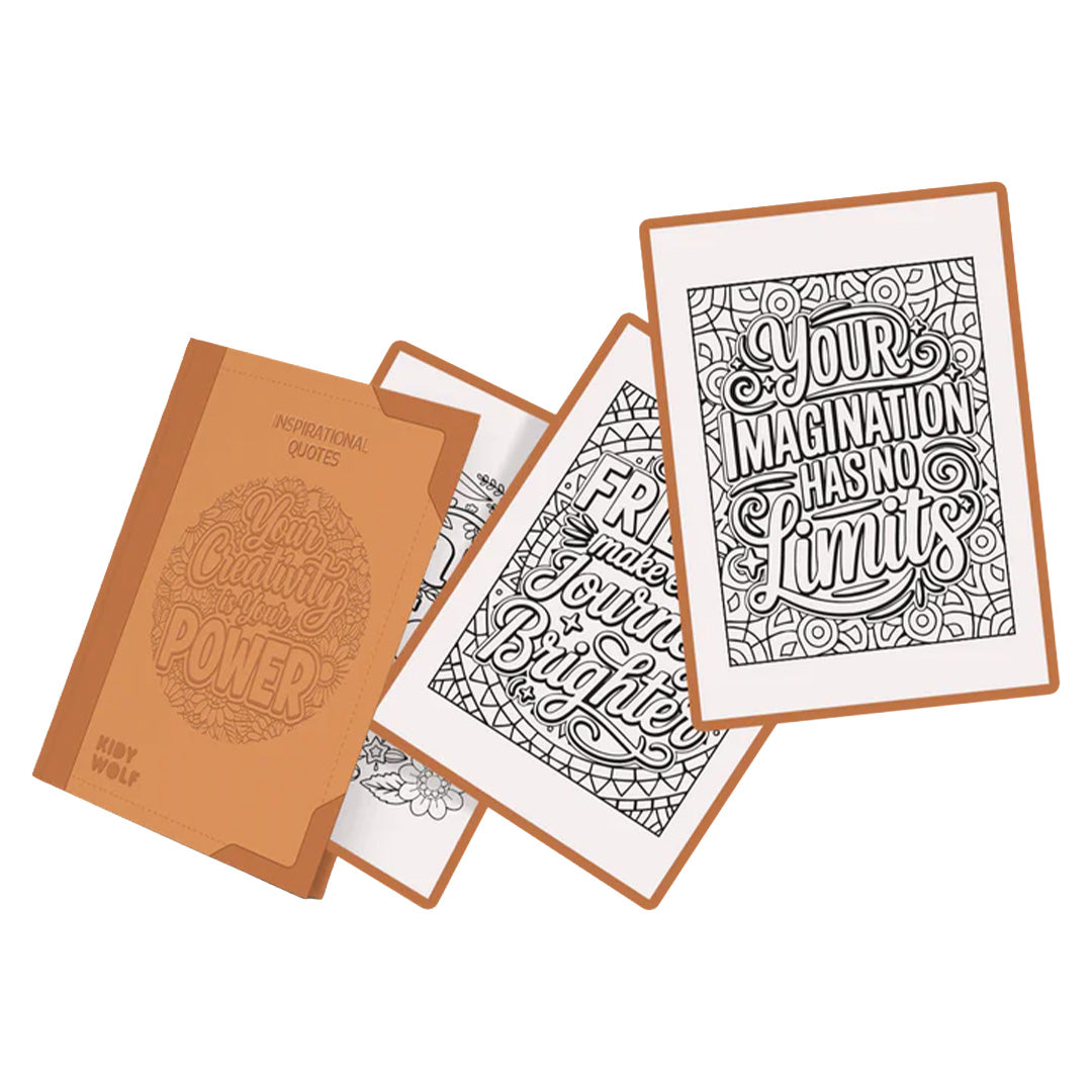 kidywolf extra tekenkaarten voor kidydraw pad - quotes - 30st | K-DRAW-PAD-REFILL-QUO | 3