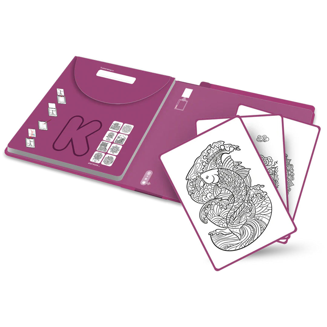 kidywolf extra tekenkaarten voor kidydraw pad - zen - 30st | K-DRAW-PAD-REFILL-ZEN | 
