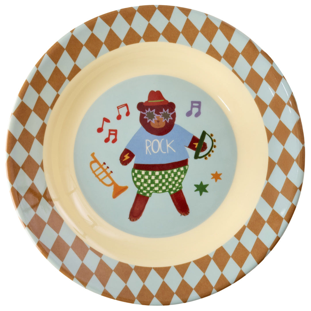 rice kinderkom music band - blauw - 250 ml