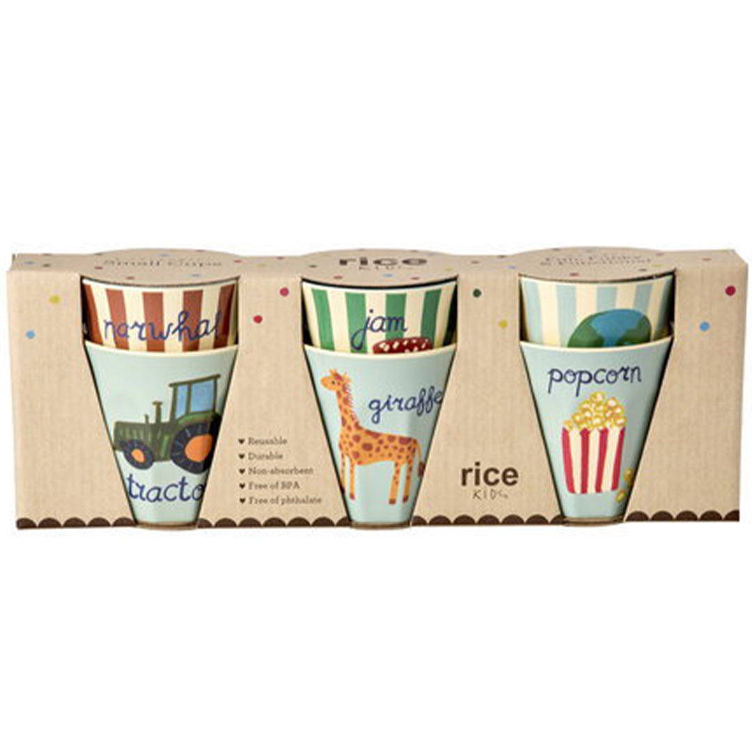 rice kinderbeker - blue abc - 160 ml - 6st