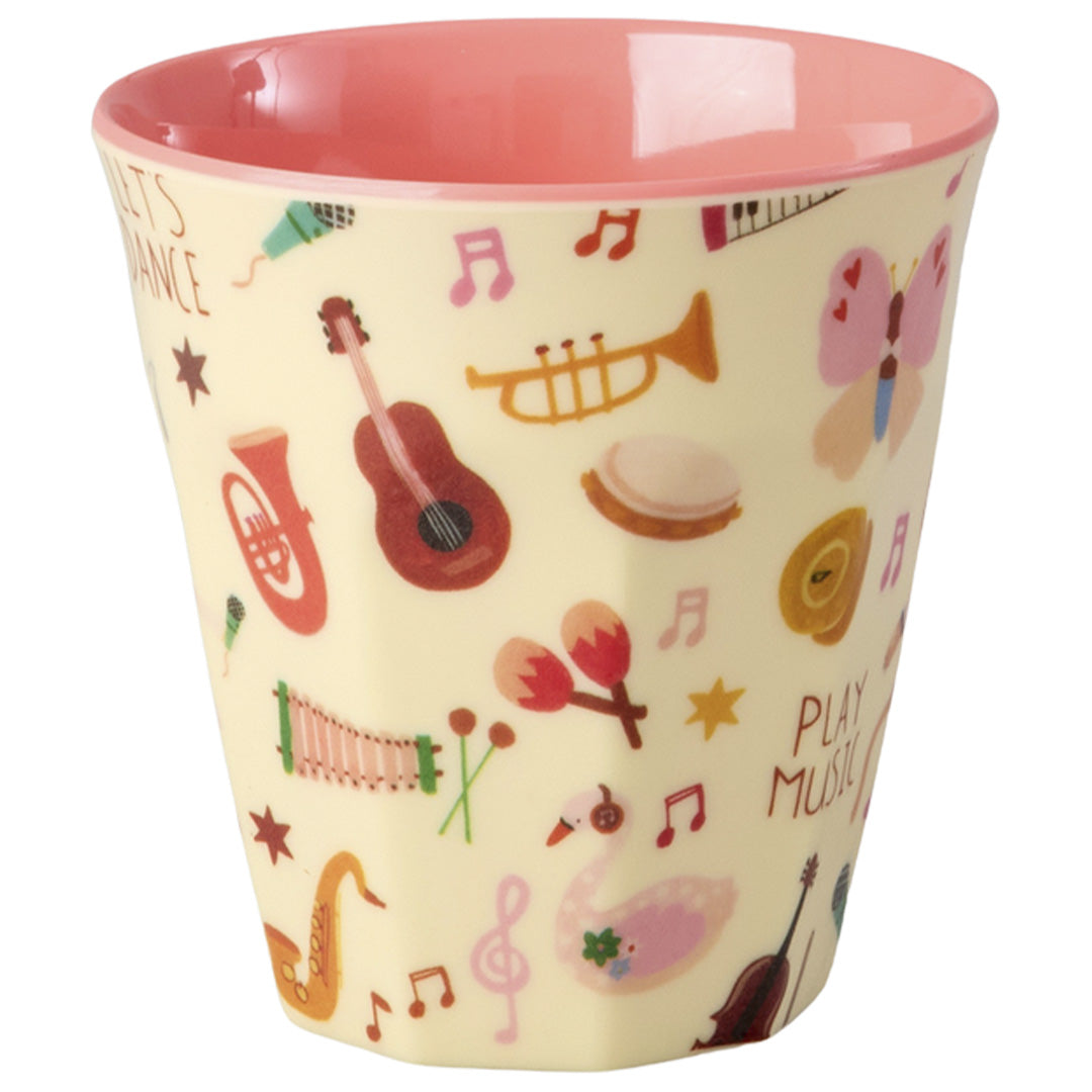 rice kinderbeker music band - roze - 160 ml