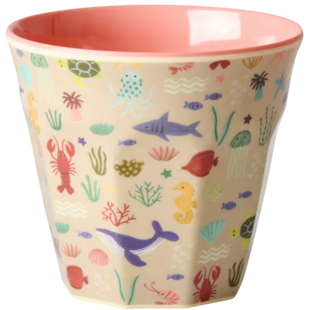 rice kinderbeker  - coral ocean - 250 ml |  MELCU-OCEI  | 