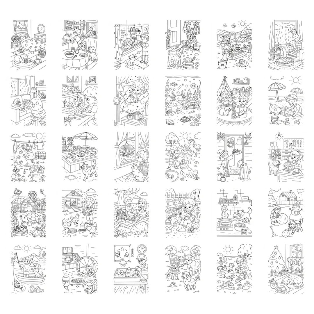 kidywolf tekeningen voor kidydraw pad - huisdieren - 30st | KIDYDRAW-PAD-REFILL6-PET | 3