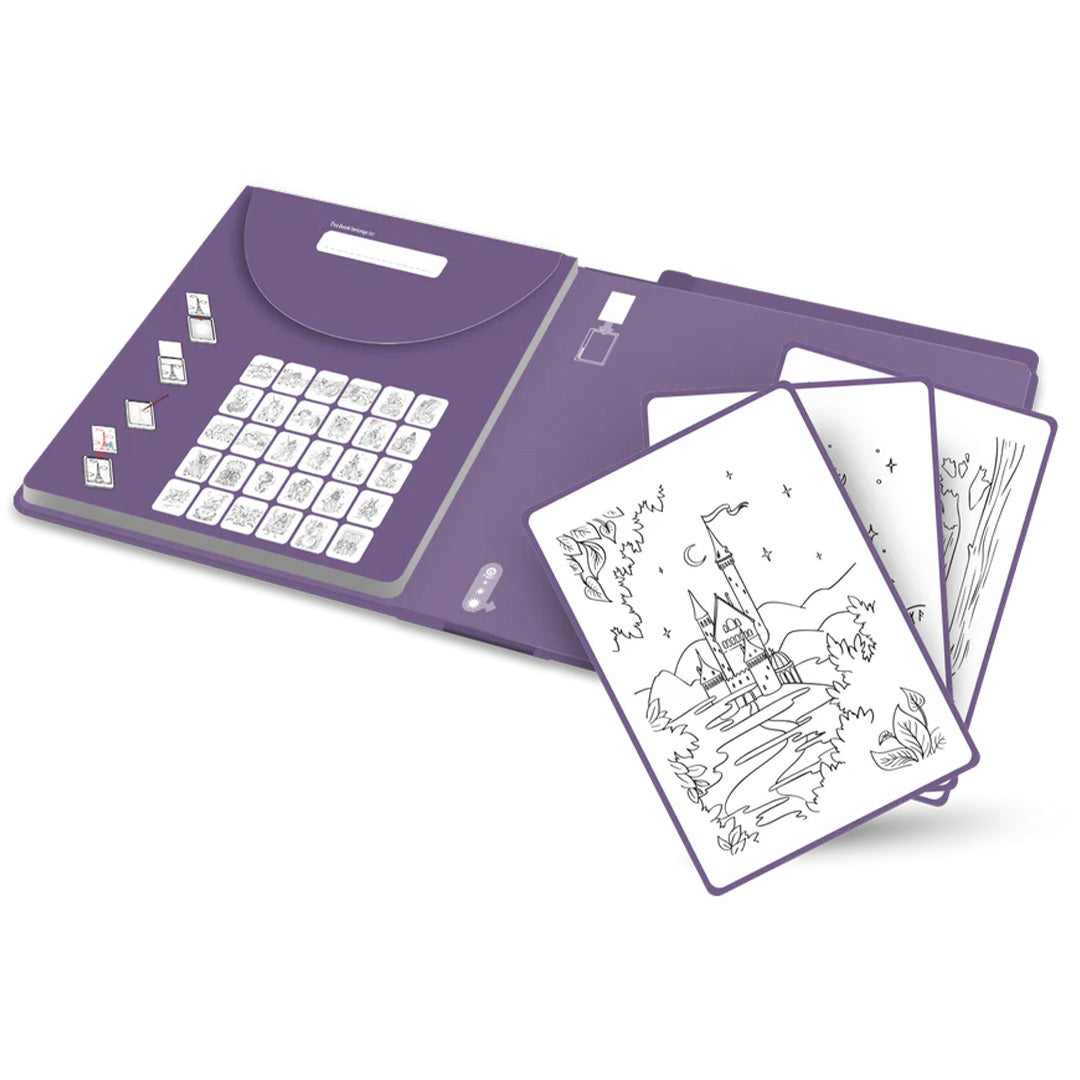 kidywolf extra tekenkaarten voor kidydraw pad - fantasie II - 30st | KIDYDRAW-PAD-REFILL8-OUT | 