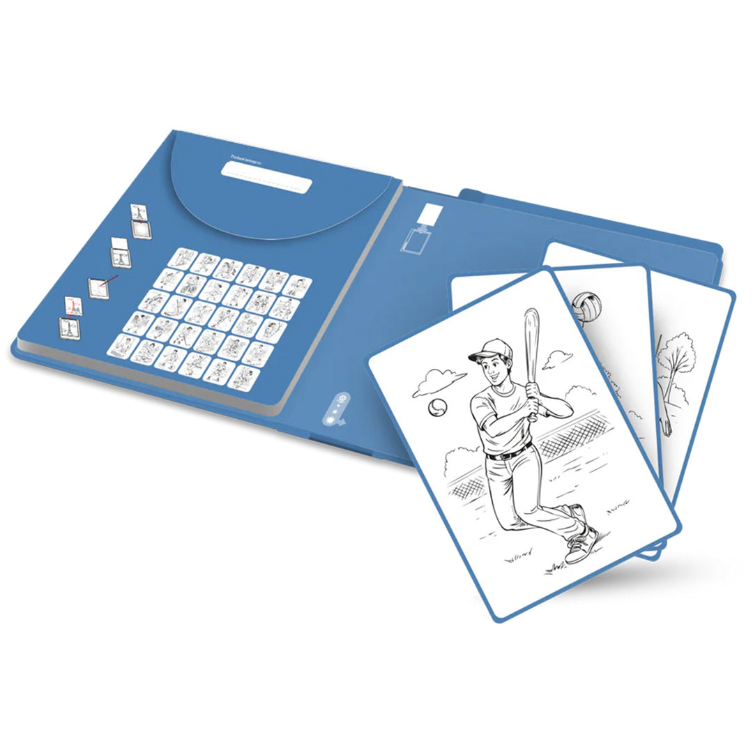 kidywolf extra tekenkaarten voor kidydraw pad - sport - 30st | KIDYDRAW-PAD-REFILL8-SPO | 