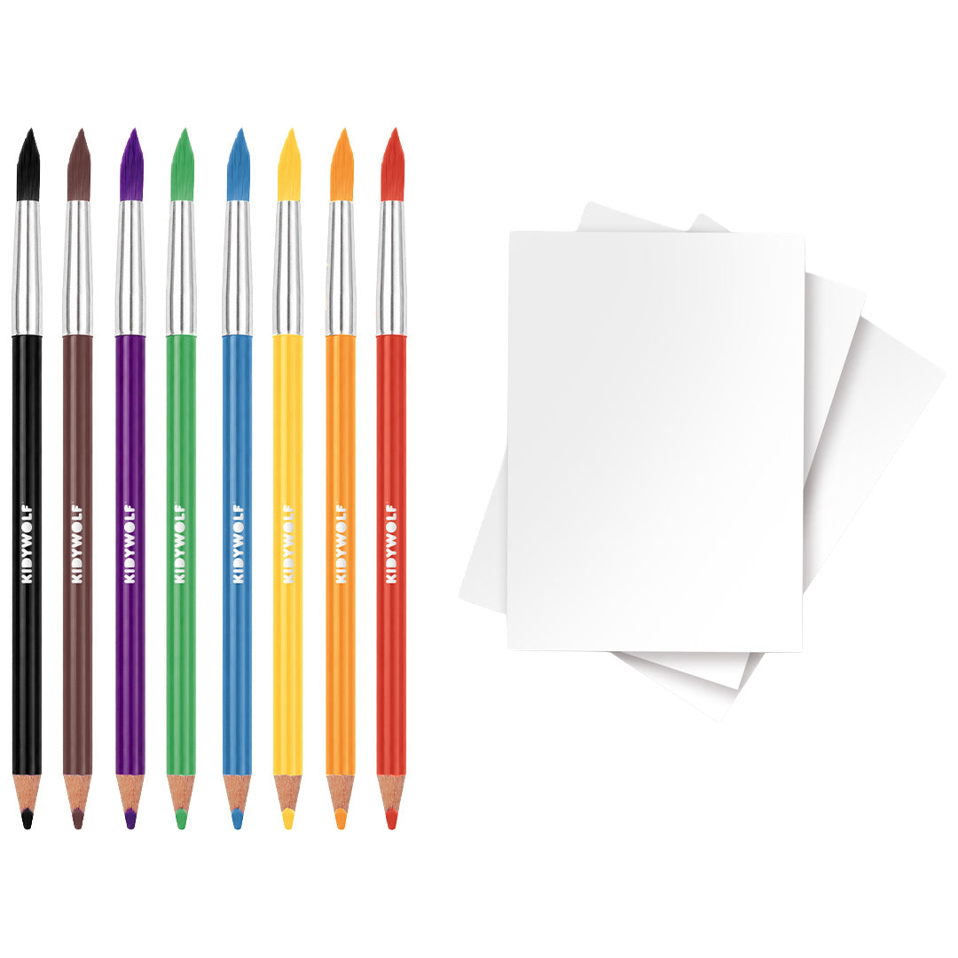 kidywolf tekenset kidydraw kit - aquarel