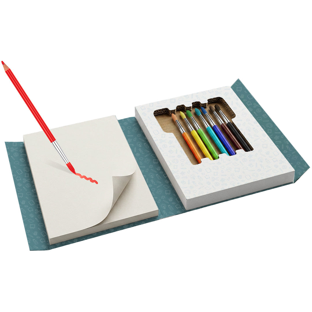 kidywolf tekenset kidydraw kit - aquarel